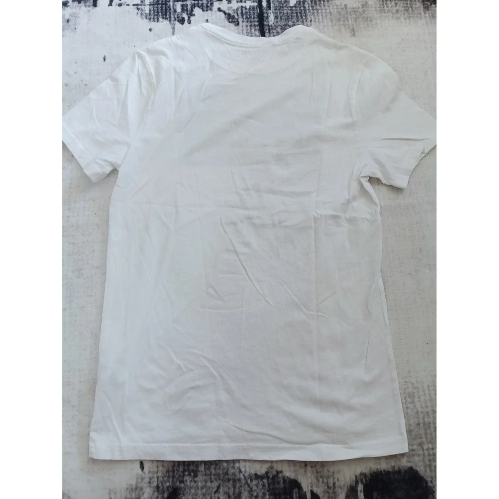 Express Men's White Graphic‎ Tee with Camouflage Print